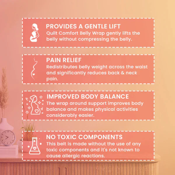 2-in-1 Belly Wrap : Pregnancy Support Belt