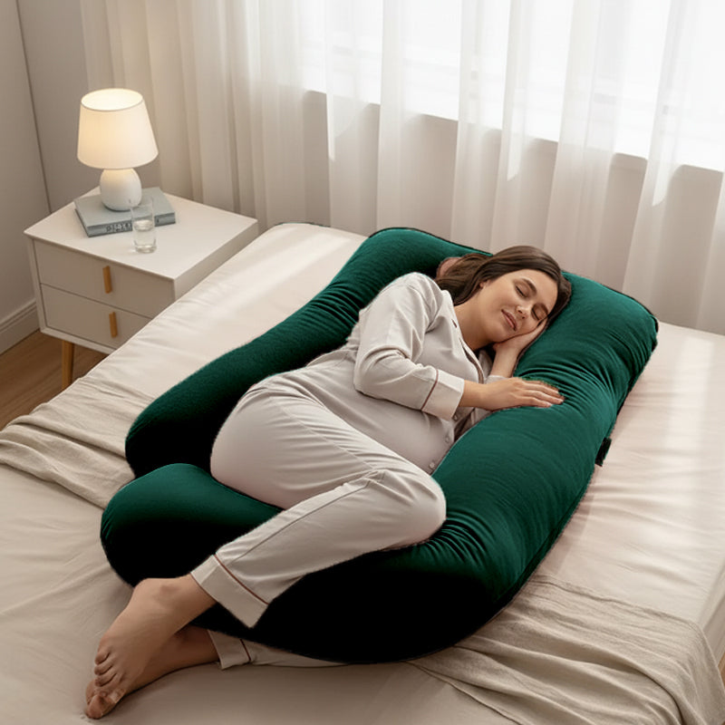 Luxury Cozy Plush G Shape Pregnancy Pillow XL Size