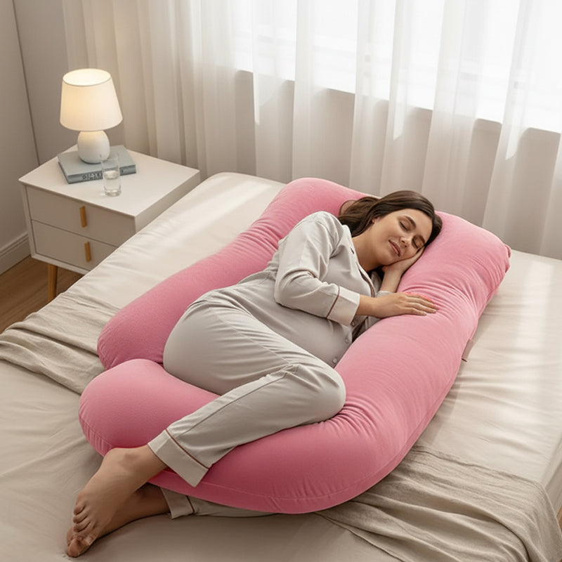 Luxury Cozy Plush G Shape Pregnancy Pillow XL Size