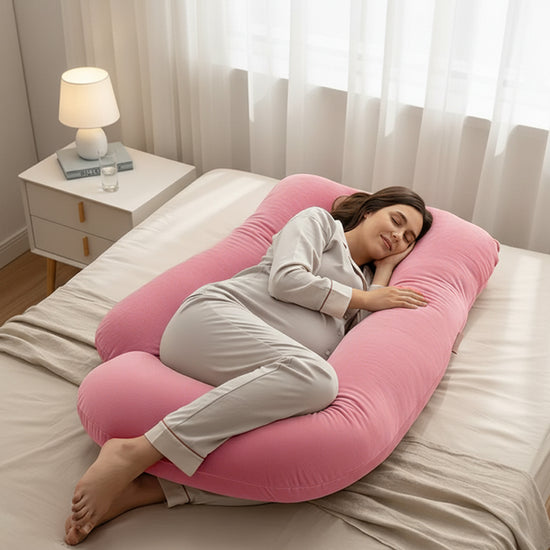 Luxury Cozy Plush G Shape Pregnancy Pillow XL Size