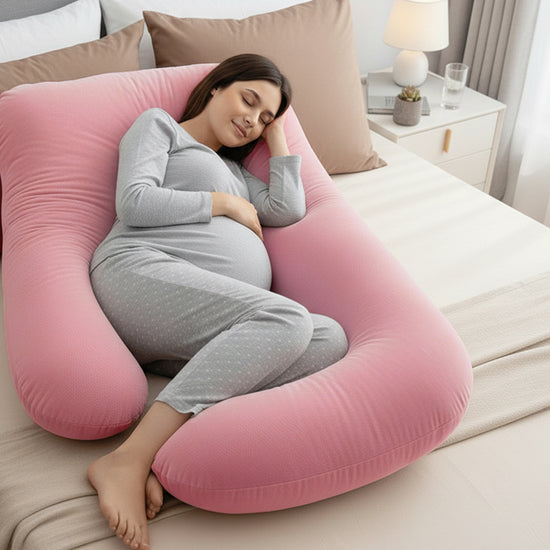 Luxury Cozy Plush G Shape Pregnancy Pillow XL Size