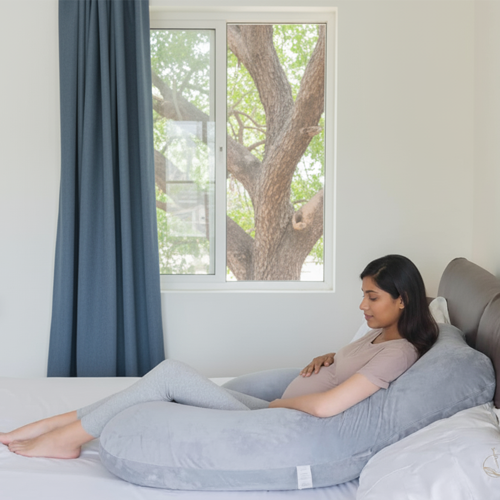 Premium Cozy G Shape Pregnancy Pillow XL Size