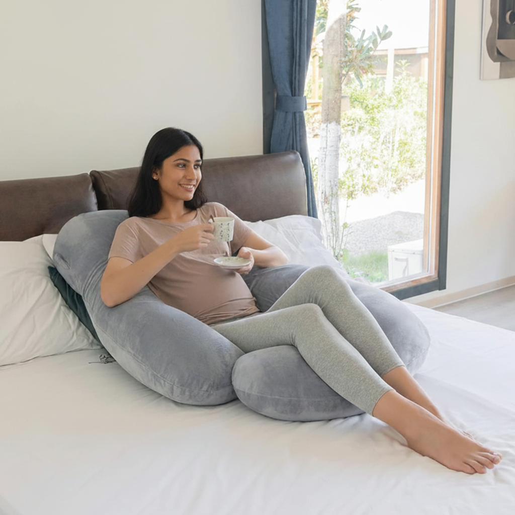 Premium Cozy G Shape Pregnancy Pillow XL Size