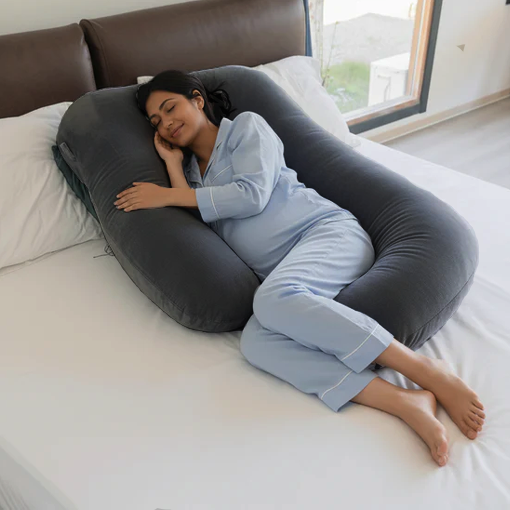 Premium Cozy G Shape Pregnancy Pillow XL Size