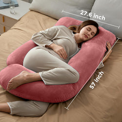Cozy Plush G Shape Pregnancy Pillow XL Size