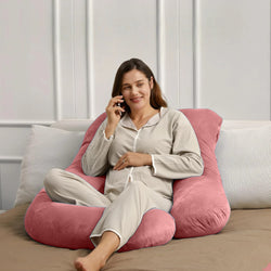 Cozy Plush G Shape Pregnancy Pillow XL Size