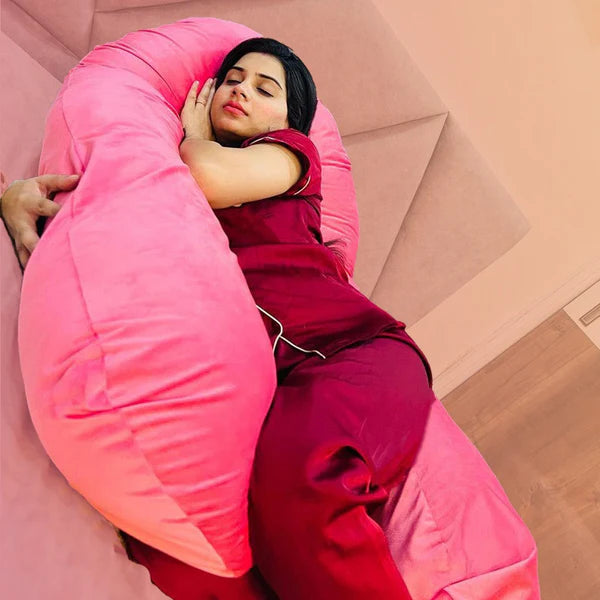 Cozy Plush U Shape Pregnancy Pillow XL Size