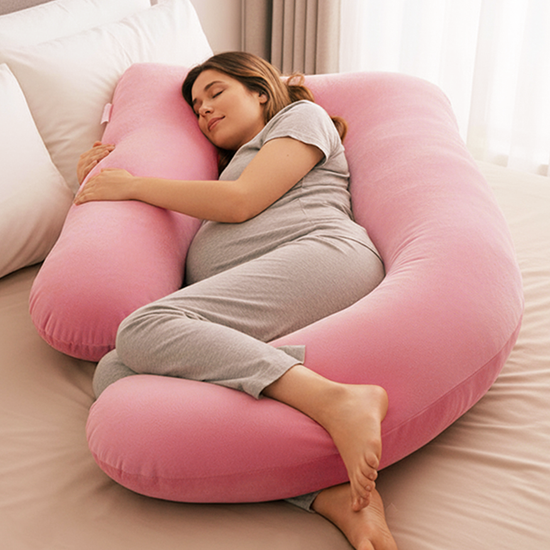 Luxury Cozy Plush G Shape Pregnancy Pillow XL Size